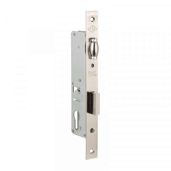 Корпус узкопрофильного замка с роликовой защёлкой 155 (30 mm) w/b (никель)
