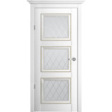 Версаль 3 Винил Белый/«Мателюкс» с алмазной гравировкой "Ромб"/700*2000